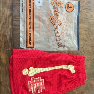 Eric Emanuel Red and Yellow Kids Shorts